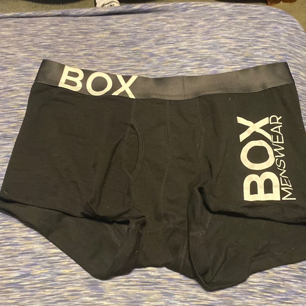 Box Menswear trunks tight fit.
